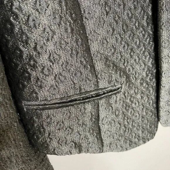 NWOT  Maison Scotch jacquard cropped blazer - Picture 5 of 7